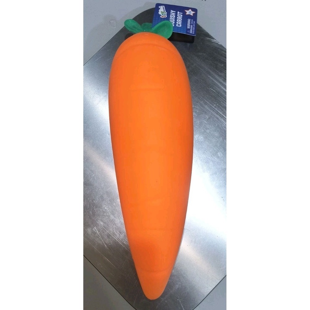 Toymendous! Jumbo Squeezy Carrot Orange Squishy Toy Stress Relief Sensory EASTER